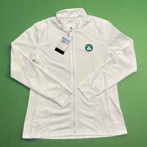 Boston Celtics Nike Jacket Womens Medium Dri-FIT Golf Pullover UPF 40+ White